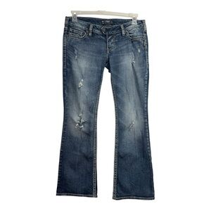 Silver Jeans Co. Tuesday Western Glove Works Bootcut Jeans 31x31 Low Rise Denim